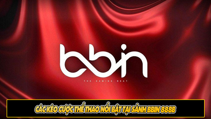 Các kèo cược thể thao nổi bật tại Sảnh Bbin 888b